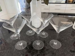 Martini Glässer 6er Set Glas klar guter Zustand, Ikea