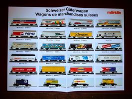 Märklin, Schweizer Güterwagen, Wagons marchandises, HO, Z