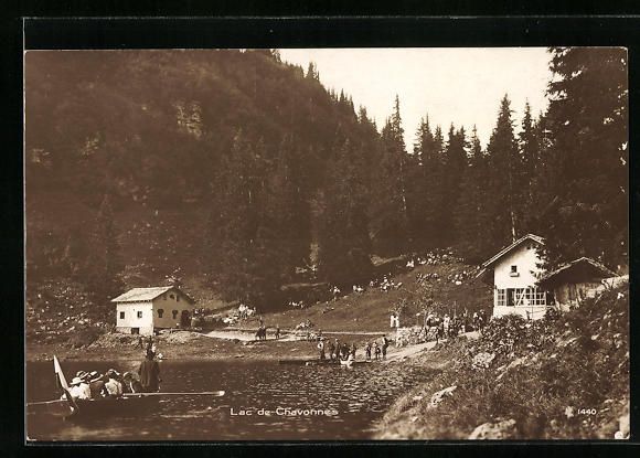 Cartoline postali: AK Ormont-Dessous, Lac de Chavonnes – Usato da Berlin venduto da bartko-reher