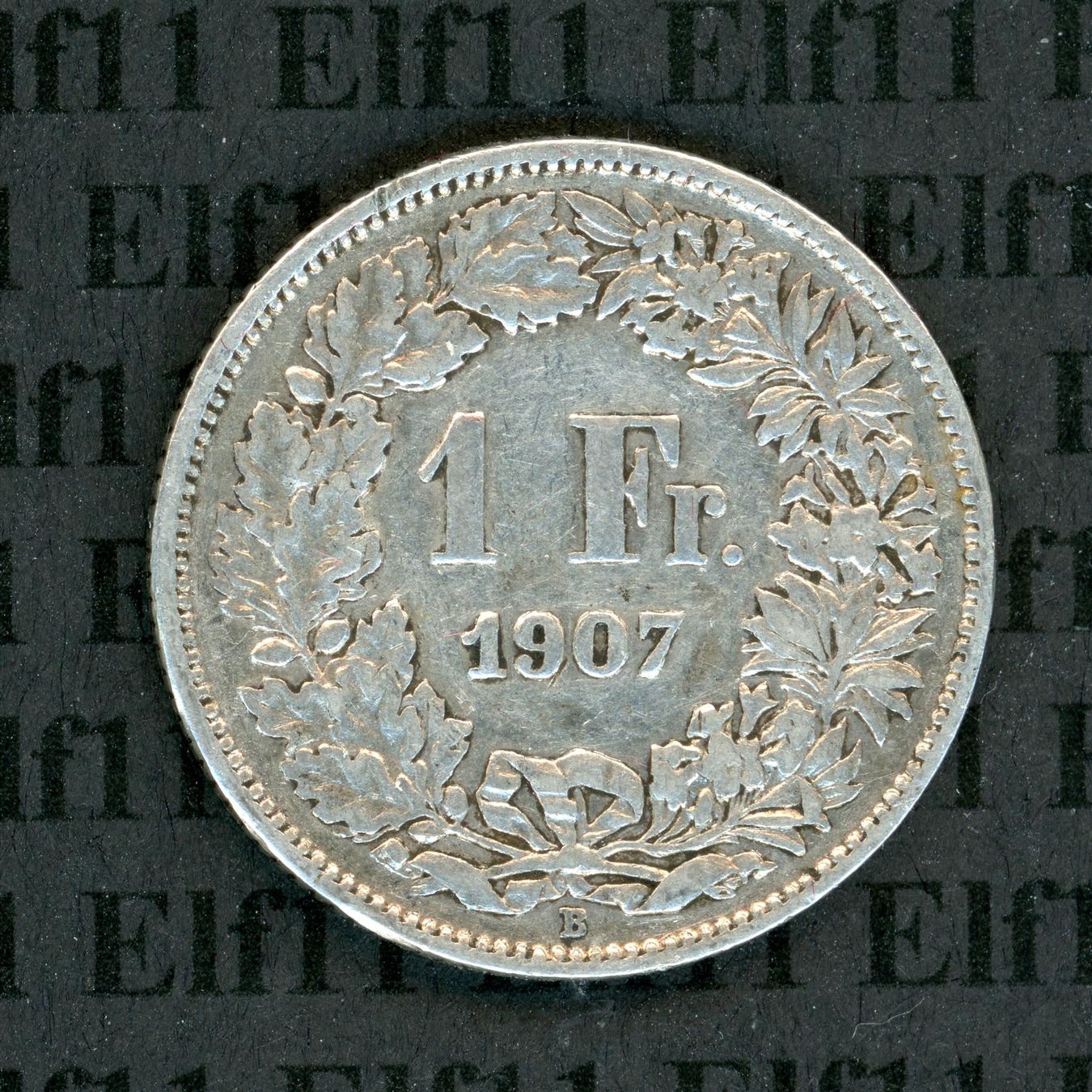 Alle Münzen: CHF___1.00 1907 vz 1 Franken – Gebraucht aus Widnau von Elf11