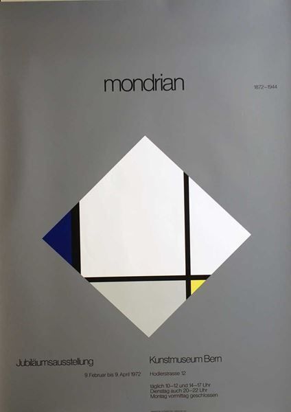 Poster & Bilder: Mondrian (Spezial-Silberdruck) – Neu (gemäss Beschreibung) aus Bern von Vintage-Art-Poster