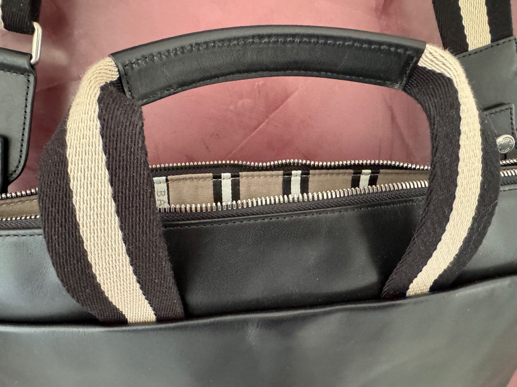 Bally Koffer & Taschen: Bally Tigan Tasche Leder schwarz work bag – Neu und originalverpackt aus Volketswil von praxis12 3