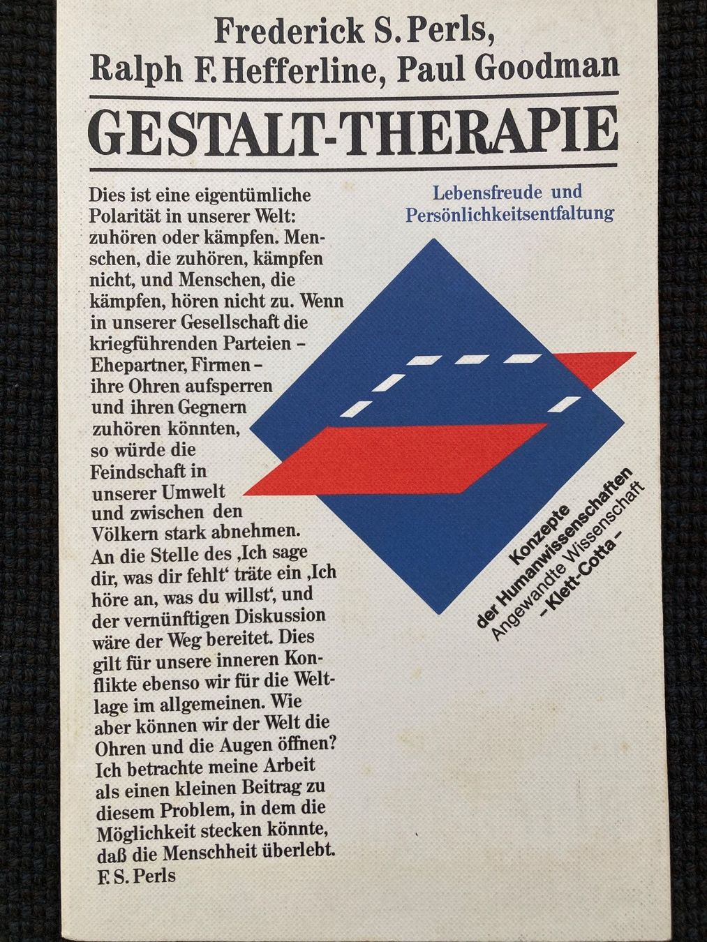 Libri: Frederick S.Perls / Paul Goodman, Gestalt-Therapie – Usato da Baden venduto da Yoyo1