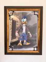 Handsignierter Kunstdruck - Freche Ente mit Irokese