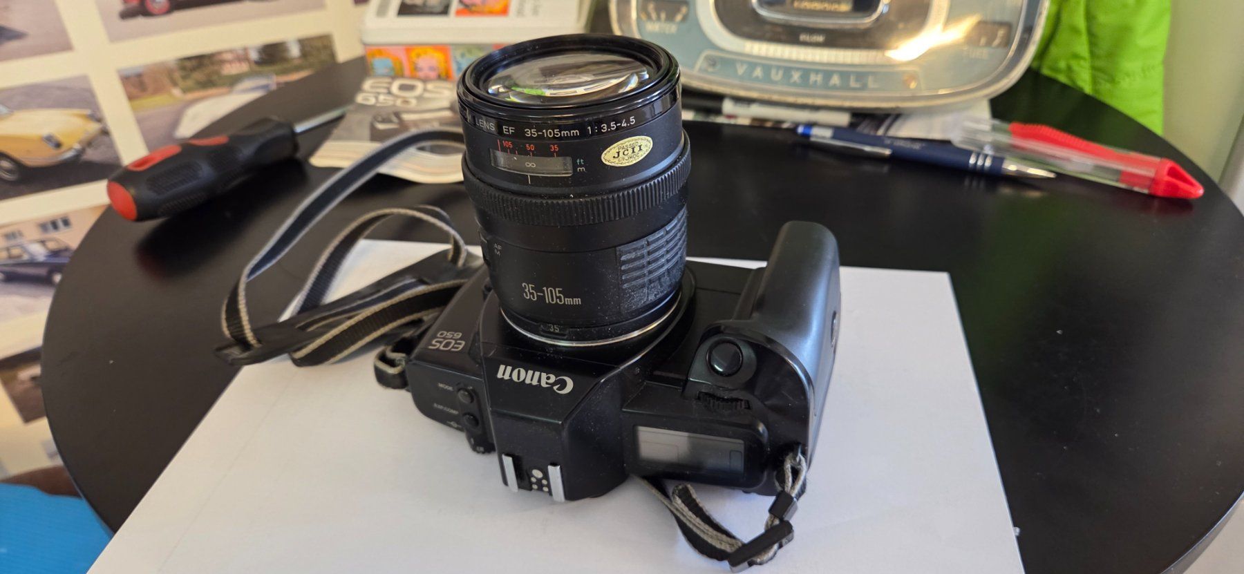 Canon Fotocamera: Canon EOS 650 analog Spiegelreflexkamera mit Objektiv – Usato da Reinach AG venduto da Goldtimer 4