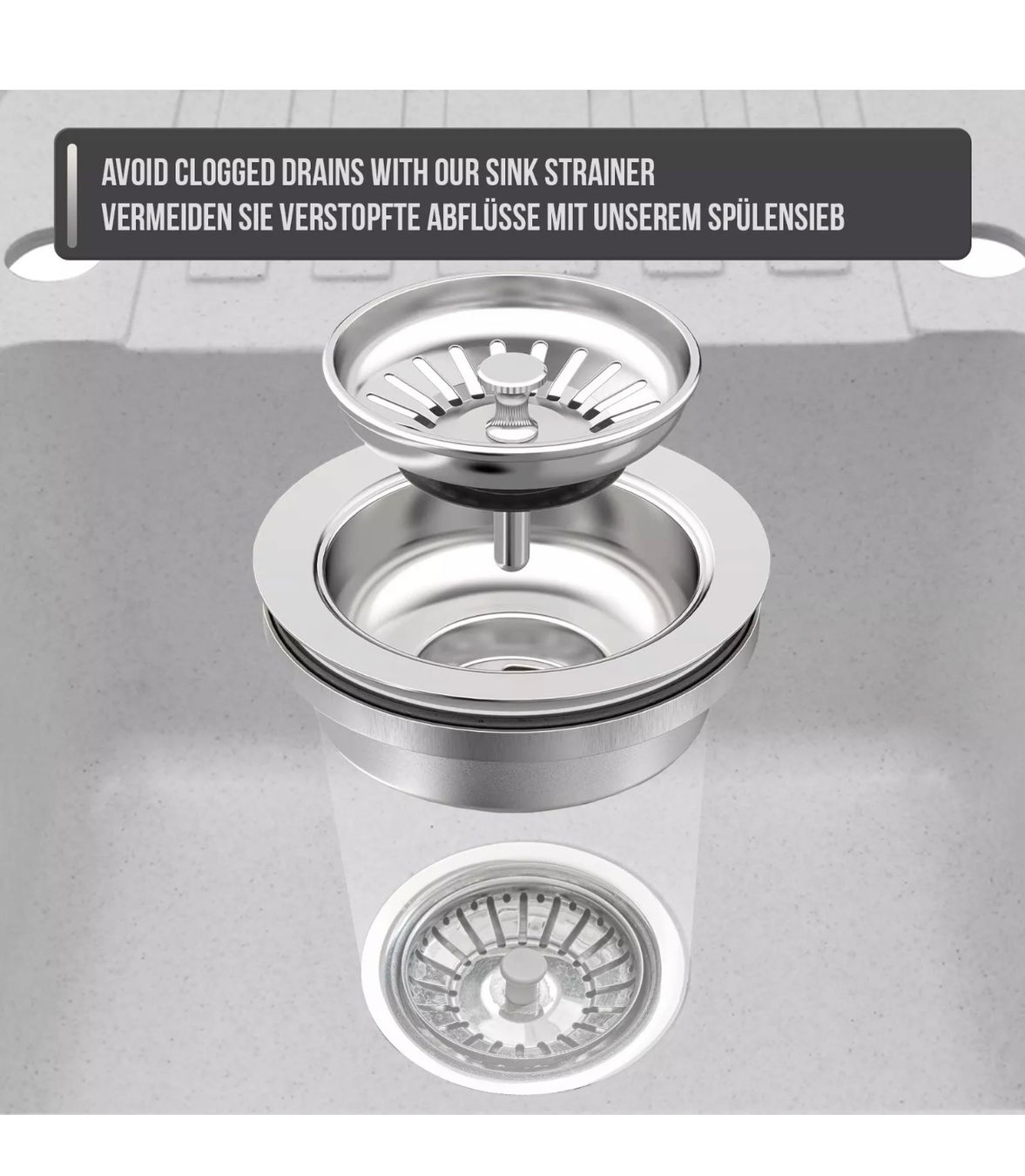Lavabi & lavandini: + Granitspüle + Siphon Einbauspülle Komplet set – Nuovo e nell'imballaggio originale da Amriswil venduto da JaJa-Express 4