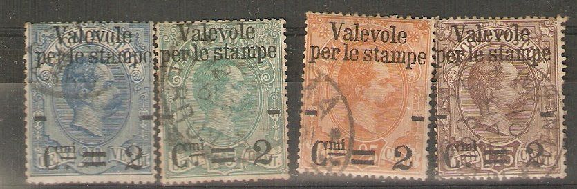 Tutti i francobolli: Italien 51, 53-55 gest. – Usato da Lausanne venduto da Whorvath