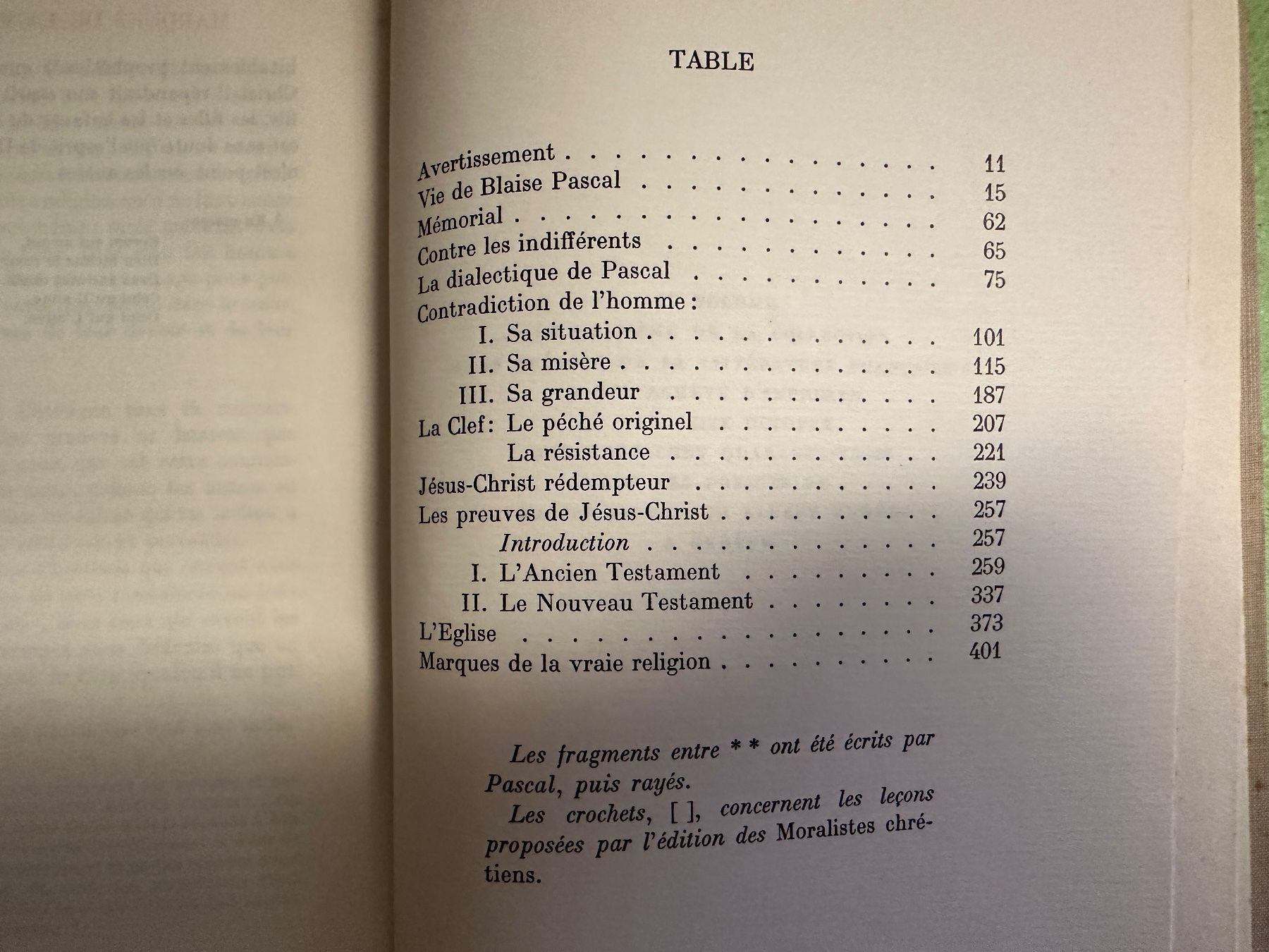 Libri: Pascal: Pensées. 1943 – Usato da Zürich venduto da allp 8