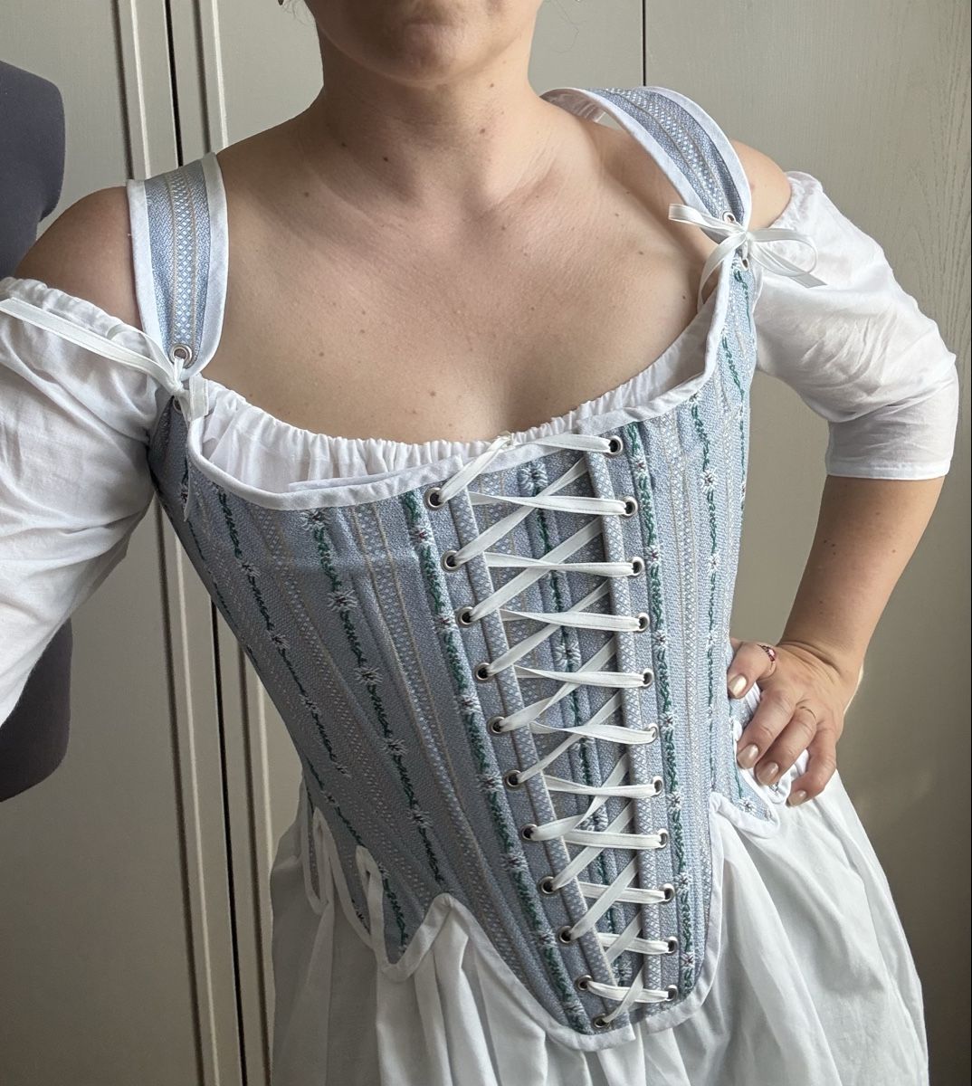 Costumi: Korsett Barock / Rococo Blau Edelweiss – Nuovo e nell'imballaggio originale da Oensingen venduto da Chicotus 5