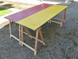Tisch für Ateliers, Büros, Festtafeln, Marktstand rzv-
