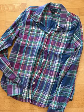 Ralph Lauren Hemd kariert mehrfarbig Gr.16  XS-S gebraucht