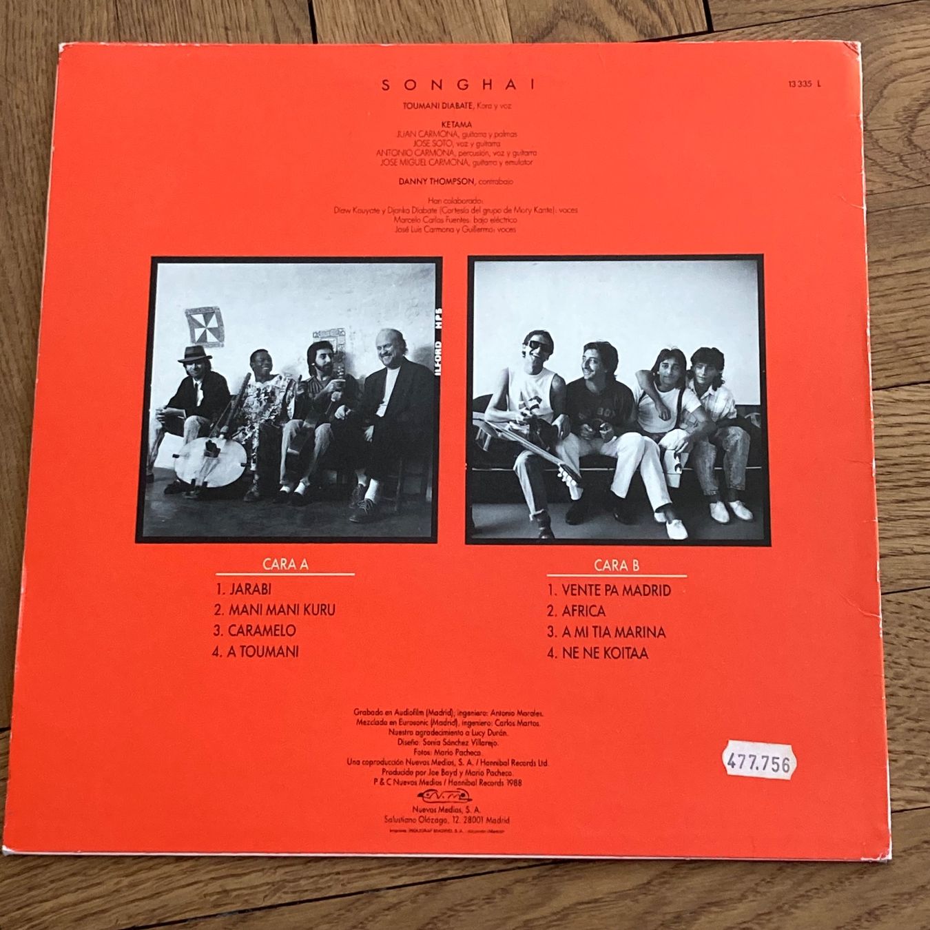 Dischi in vinile: Ketama / Toumani Diabate / Danny Thompson - Songhai, LP – Usato da Bern venduto da Ntsamina 1