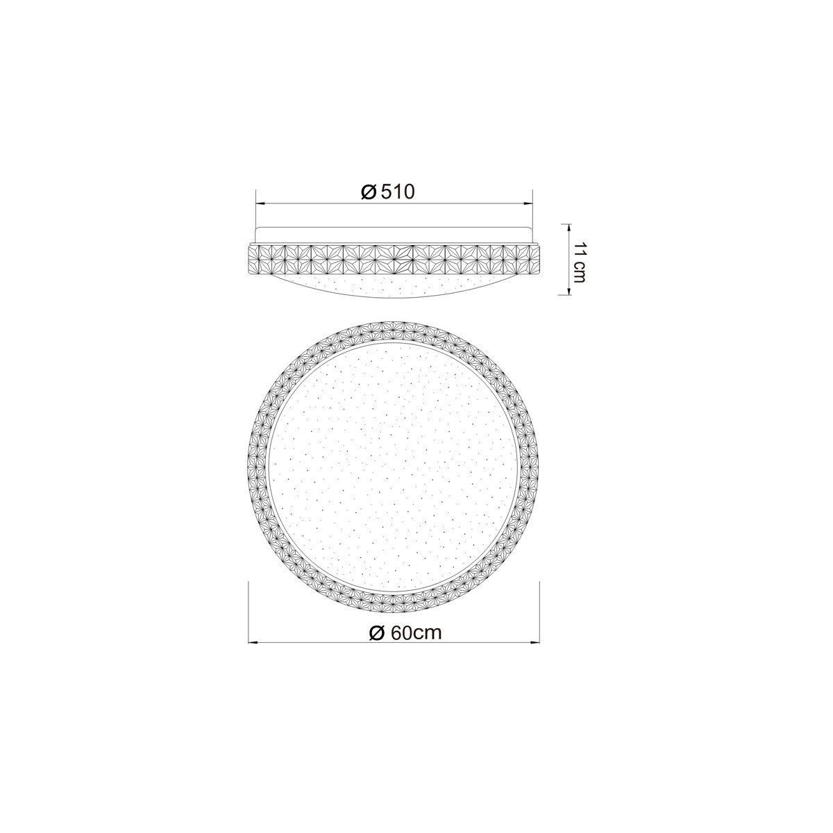 Lampadari & plafoniere: LED Deckenleuchte, Dimmer, CCT, 60 cm Ø – Nuovo (secondo la descrizione) da Kreuzlingen venduto da Smart-Light 7