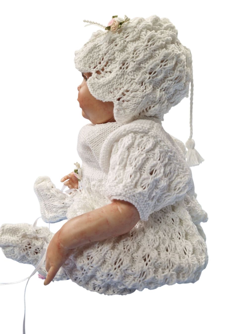 Vestiti & Gonne: Ensemble robe bébé 100% coton  3 pcs. Fait main Unique – Nuovo e nell'imballaggio originale da St-Imier venduto da goodber 6