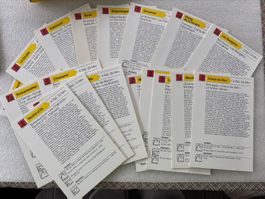 18 CARTES DE RANDONNES EN ALLEMAND RUND UM ZURICH
