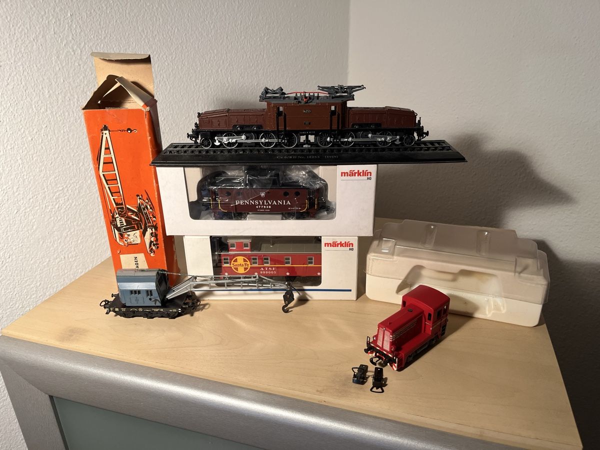 Märklin Modellini di ferrovie: Kleines Eisenbahnkonvolut Märklin – Usato da Emmenbrücke venduto da evo34