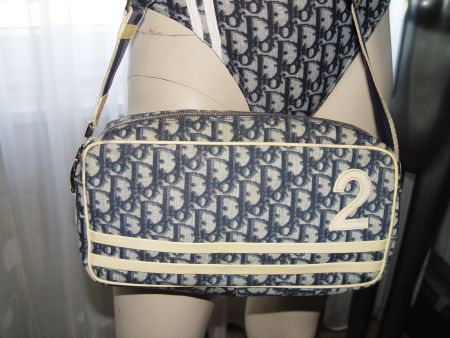 VINTAGE! Dior Oblique Trotter 2 Canvas Cross Body Tasche