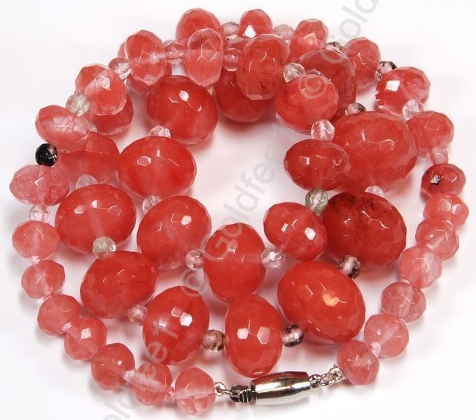 Ketten: Cherry Quartz Set ca. 50 cm – Neu und originalverpackt aus Oberglatt ZH von Goldfee1 1