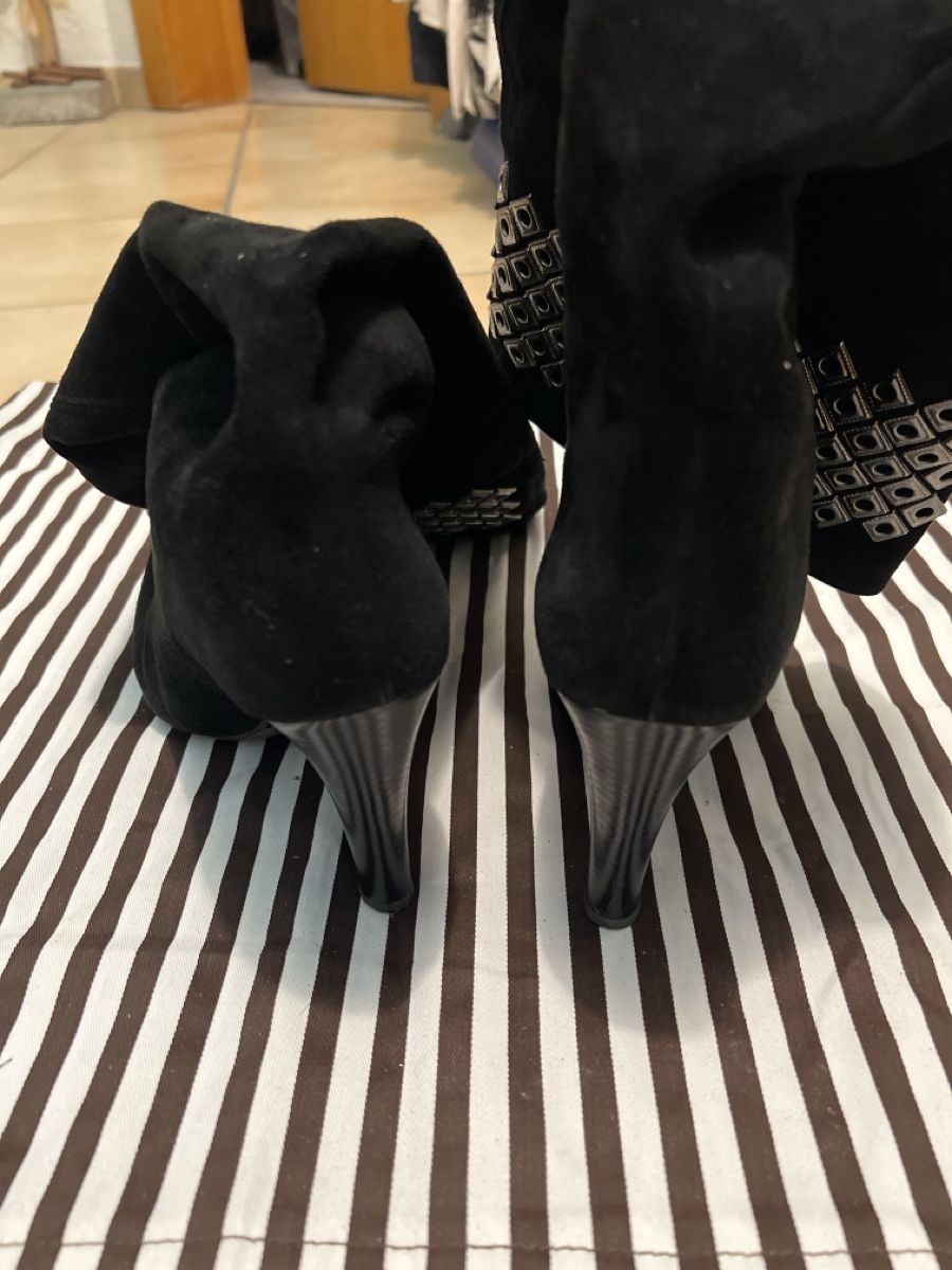 Damenschuhe: Bottes noires en daim Grey Mer taille 39 – Neu (gemäss Beschreibung) aus Arvillard (Salins) von mental0mystique 2