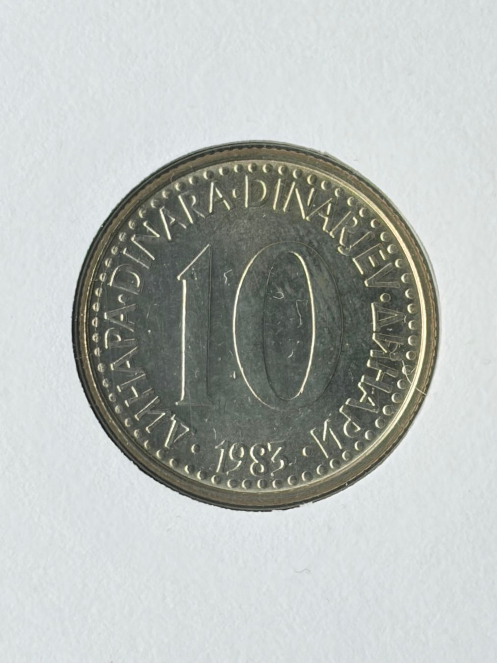 Tutti le monete: JUGOSLAVIA - 10 Dinara 1983 - FDC – Nuovo (secondo la descrizione) da Le Lignon venduto da Trikles 1