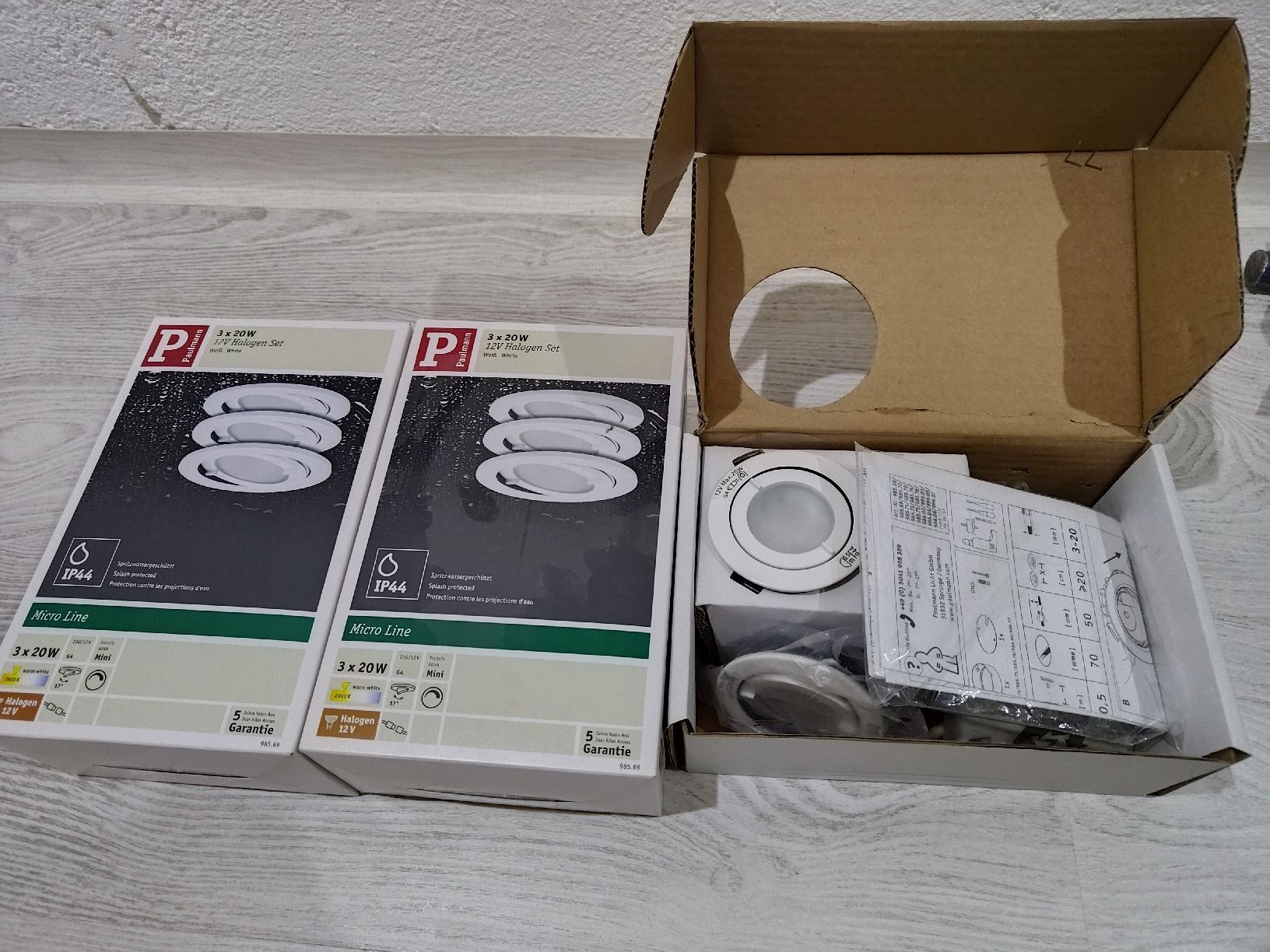 Paulmann Lampade: Decken Einbauspots von Paulmann – Nuovo e nell'imballaggio originale da Häuslenen venduto da Inlepaya2000
