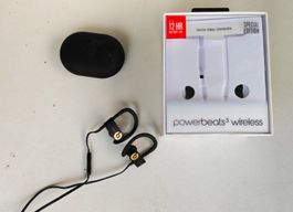 Powerbeats 3 ⭐In-Ear Headphones⭐Black/GOLD⭐⭐SPECIAL EDITION⭐