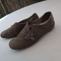 Damen Sommer Schuhe Rieker Grösse 36 neuwertig braungrüngrau