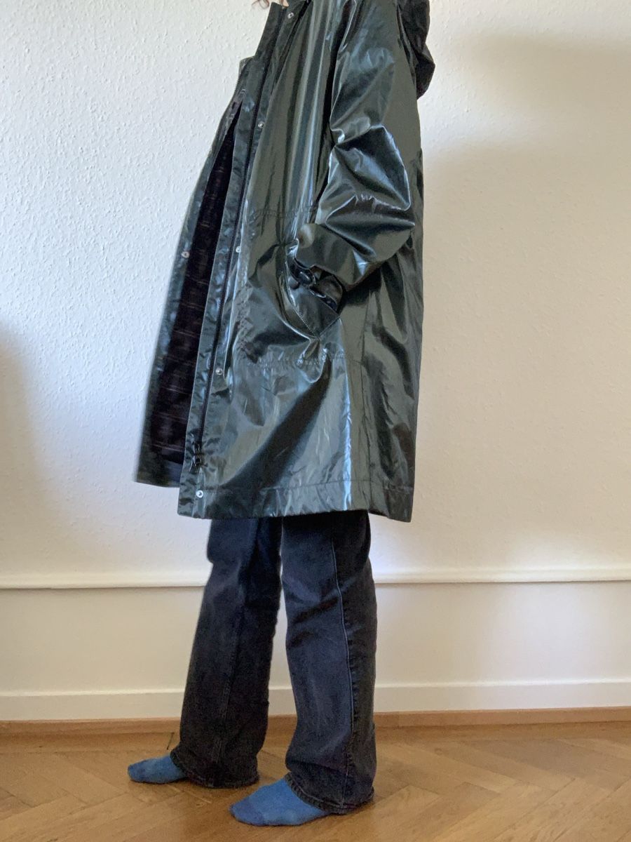 Geox Cappotti: Parka imperméable vert brillant avec doublure Geox – Nuovo (secondo la descrizione) da Genève venduto da rez_c6c6 1