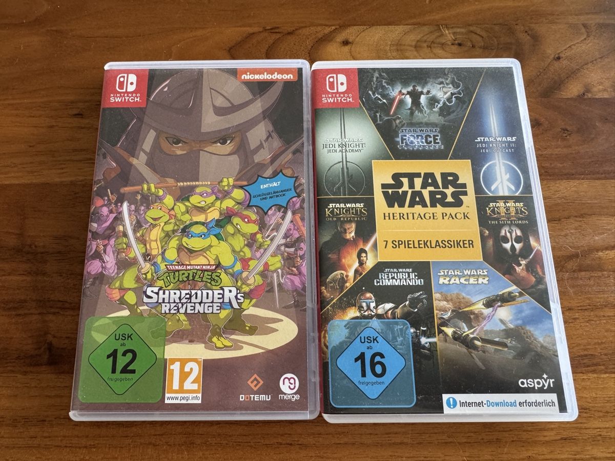 Jeux: Switch TMNT Shredders Revenge & Star Wars Heritage Pack – D'occasion à Winterthur par technet07