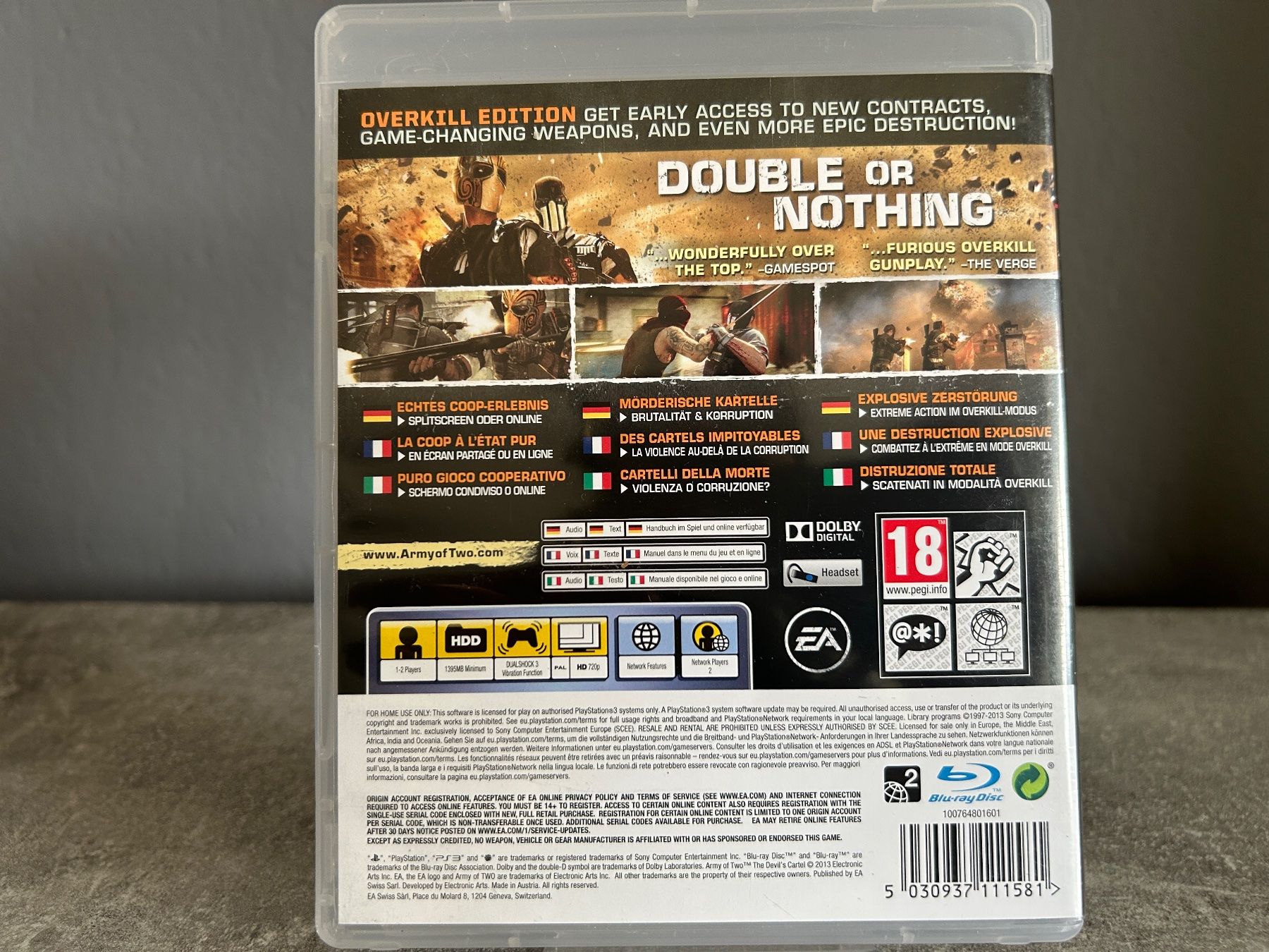 Spiele: Army Of Two: The Devil's Cartel - PS3 – Gebraucht aus Oberglatt ZH von NerdStore 1