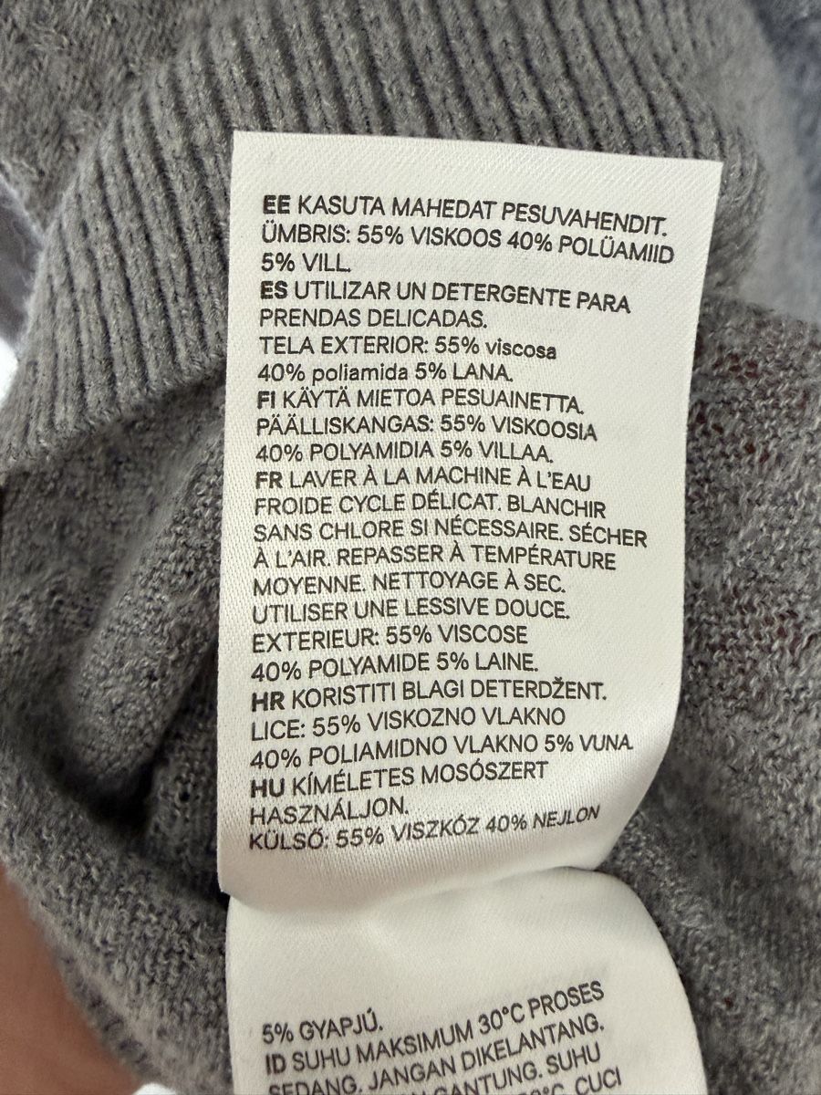 H&M Maglioni & Felpe: HM Pullover grau gerippt Langarm gebraucht – Usato da Baden venduto da fri_d2xs 3