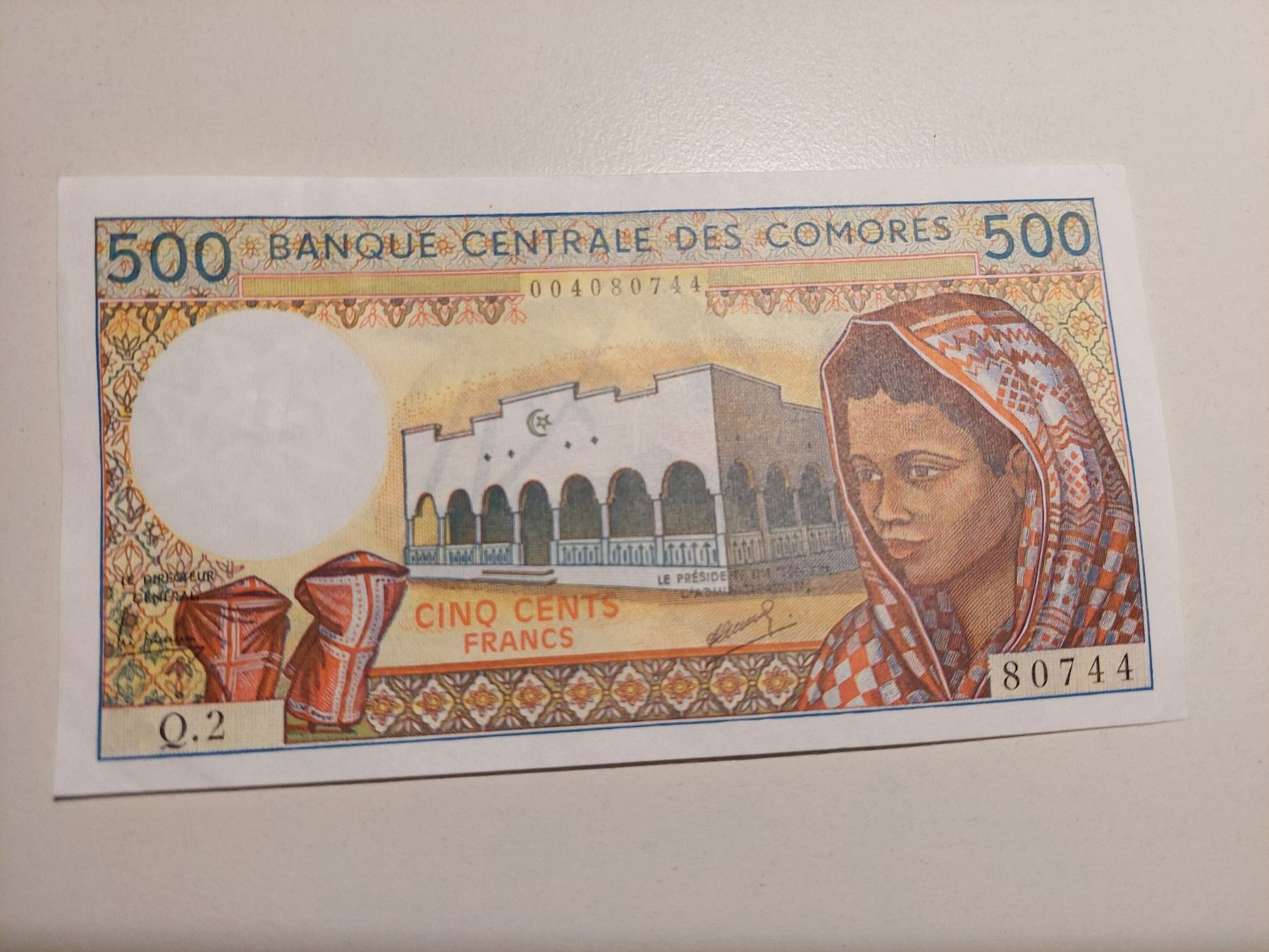 Banconote: Banknote Banque Centrale des Comores FF 500 unz. – Nuovo (secondo la descrizione) da Wil SG venduto da ram_c5j2