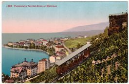 Montreux - Funiculaire / Standseilbahn Territet--Glion