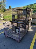 Gitterboxen aus Metall gebraucht 5 Stück