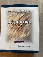 Accounting, text and cases