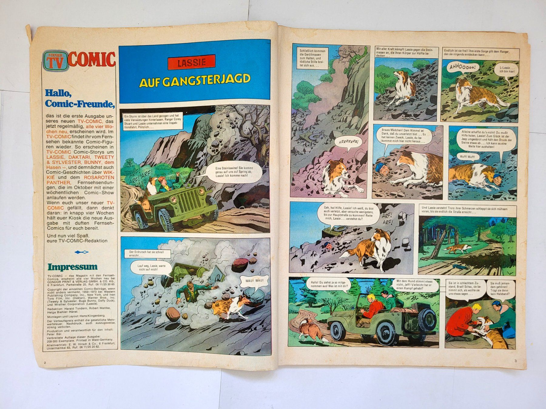 Fumetti: Fernseh TV Comic Nr.1  / 1973 – Usato da Schöftland venduto da huair 2