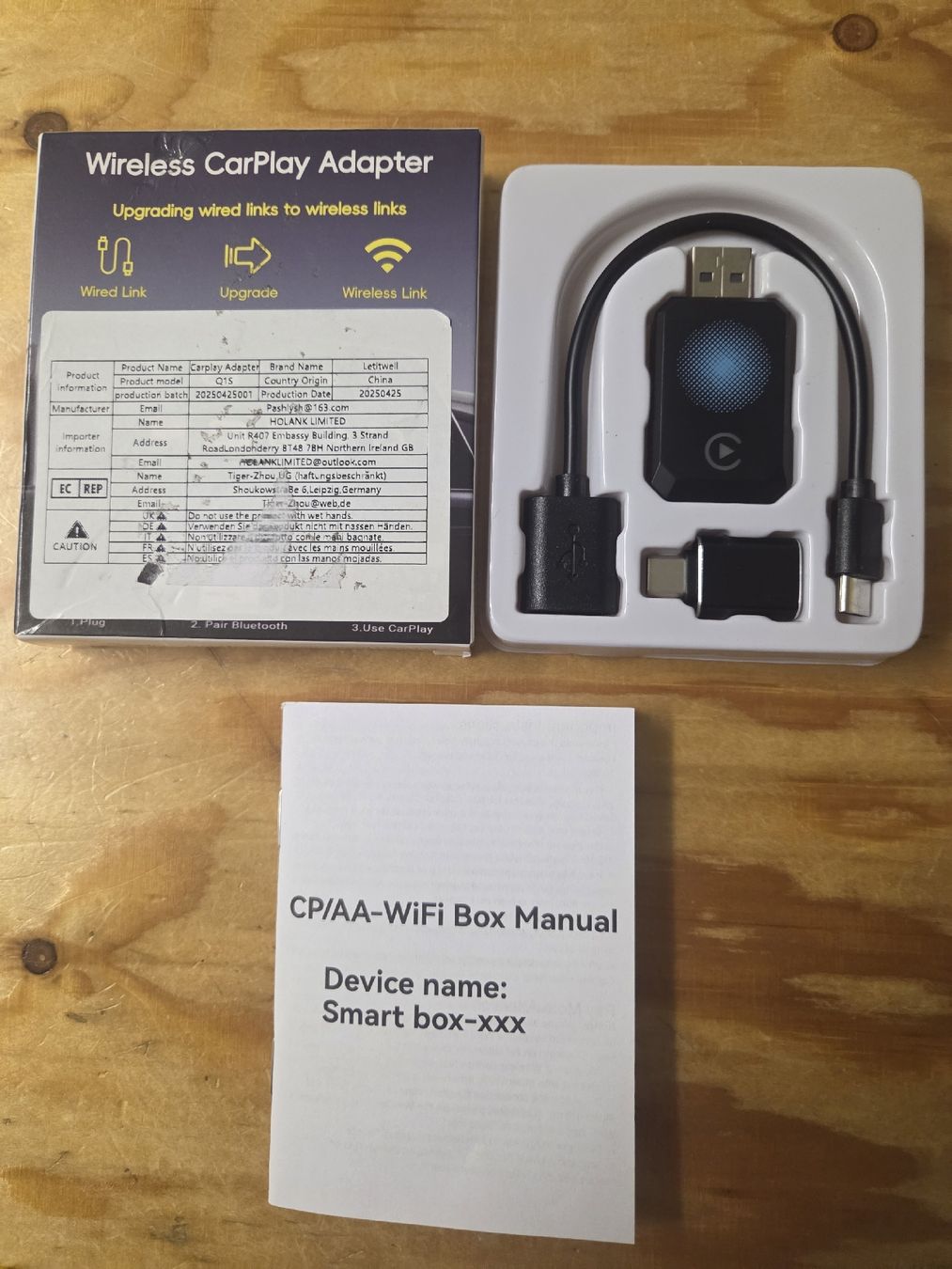 Unità & Adattatore: Neuer Wireless CarPlay Adapter – Nuovo (secondo la descrizione) da Allschwil venduto da Zora_26