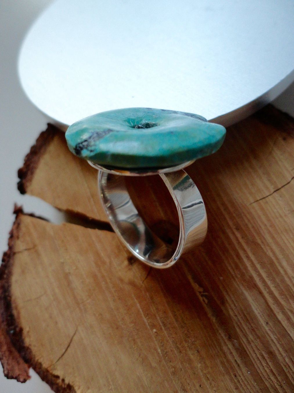 Anelli: Ring Türkis,Hämatit 925silber – Nuovo (secondo la descrizione) da Biberist venduto da tl-schmuck 1