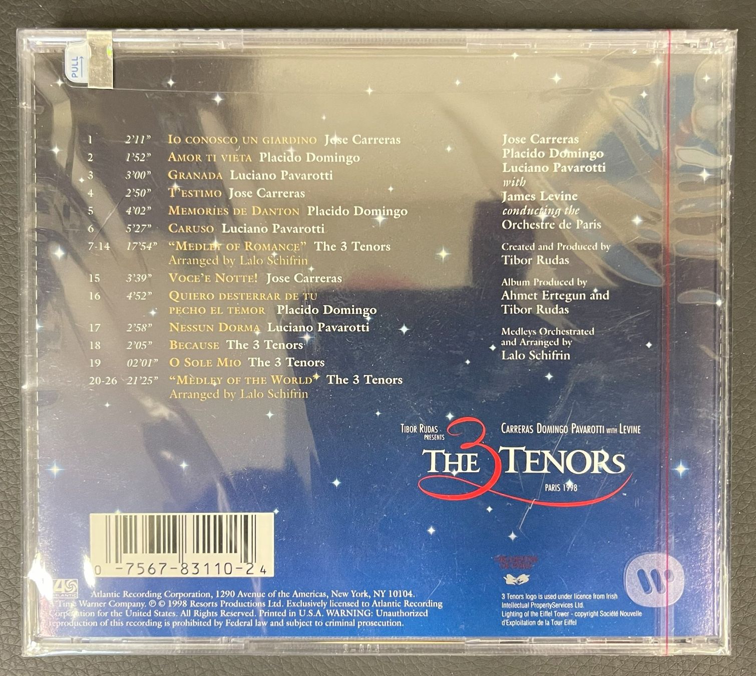 CD: The 3 Tenors - Paris 1998 CD - Ungepackt – Nuovo e nell'imballaggio originale da Oftringen venduto da Vucki 1