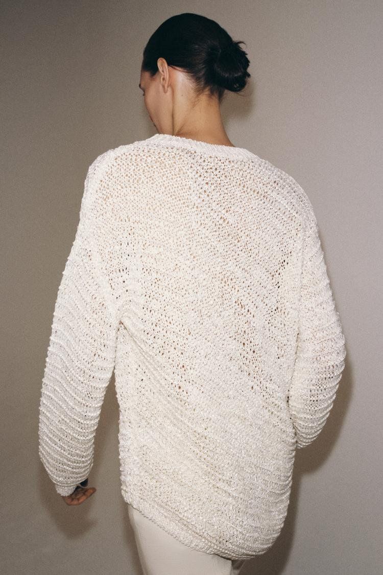 Pulls & Sweat-shirts: ZARA Strickpullover Pullover Weiss Strick Gr.M NEU 59.90 – Neuf avec emballage d'origine à Rotkreuz par beltraum 3
