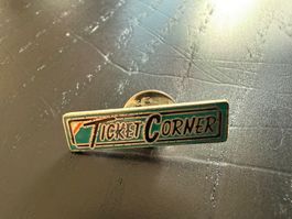 Ticket Corner Anstecknadel Vintage, cooles Sammlerstück