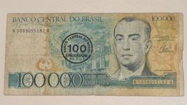 Banknote Brasilien 100/100‘000 Cruzeiros, 1986