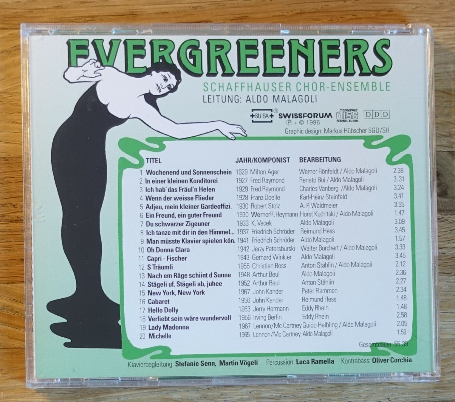 CD: Evergreeners - Schaffhauser Chor-Ensemble - D22 – Usato da Sessa venduto da discoverymedia 1