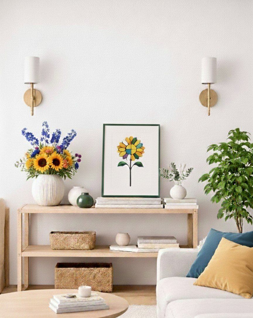 Dipinti: Sonnenblumengemälde handgemalt, Originalgemälde – Nuovo e nell'imballaggio originale da Winterthur venduto da LaVieColor 2