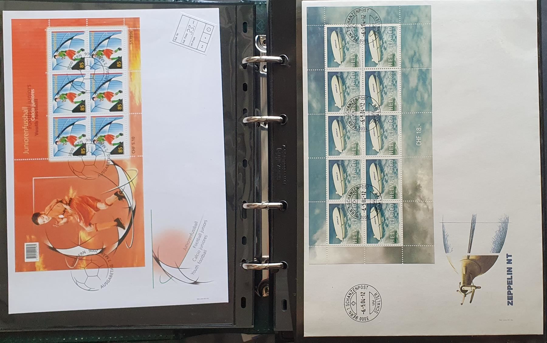 Tutti i francobolli: Kleinbogen-Sammlung auf FDC – Usato da Kreuzlingen venduto da Rschweiz1 2
