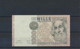 1982 Banknote, "Italien - 1000 Lire", ungebraucht