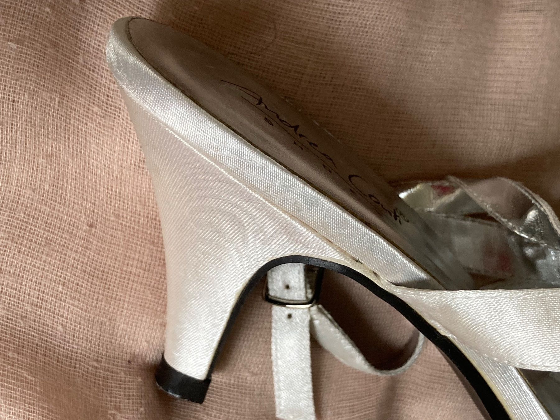 Scarpe da donna: Neue Stoff- Riemchensandalette mit Strasssteinen – Nuovo (secondo la descrizione) da Dietikon venduto da ebegab 3