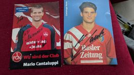 2 Autogrammkarten Mario Cantaluppi signiert gebraucht