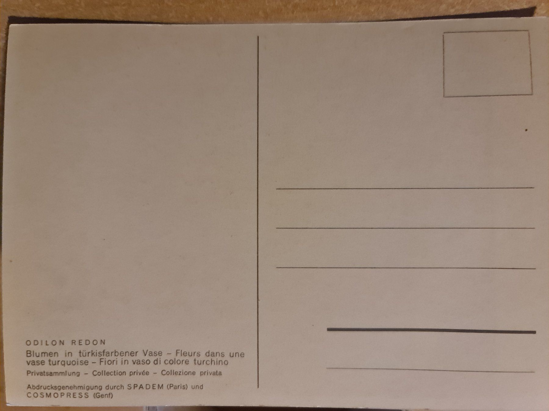 Cartoline postali: Ansichtskarte Odilon Redon Blumen in Vase, Vintage – Nuovo (secondo la descrizione) da Dintikon venduto da Vexi 1