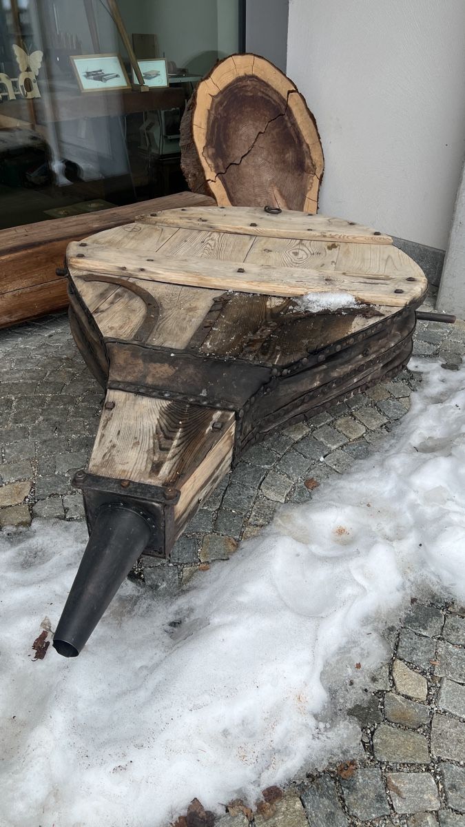 Alle Dekorationen: Antiker rustikaler Blasebalg – Gebraucht aus La Punt Chamues-ch von mhaefu